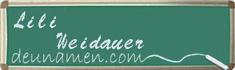 Lili Weidauer Visitenkarte
